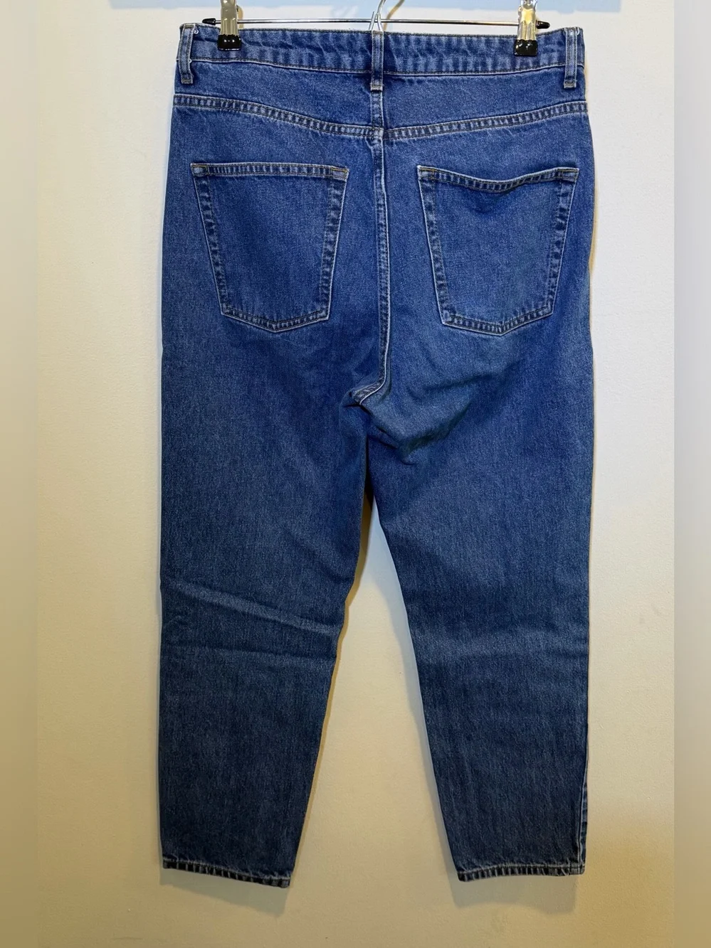 Free People We The Free High Rise Straight Leg Indigo Denim Jeans 100% Cotton